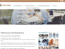 Tablet Screenshot of chefsskolan.com